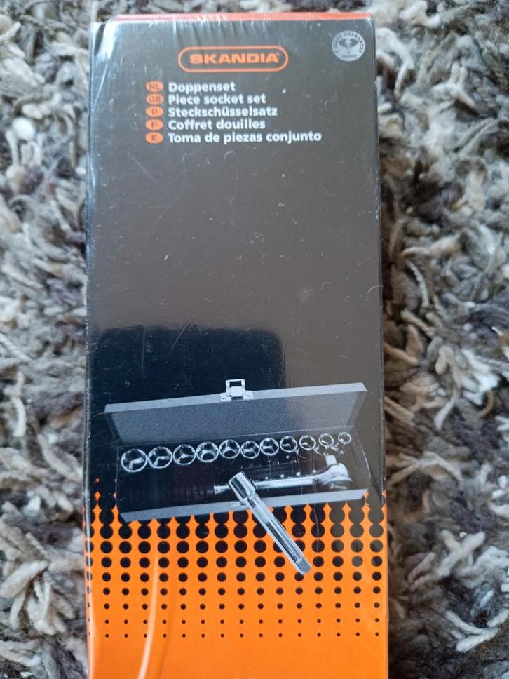 Doppenset Skandia 13 delig 1/2" nieuw in folie, Doe-het-zelf en Verbouw, Gereedschap | Handgereedschap, Nieuw, Ophalen