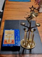 Vintage Messing Star Chimes Sweden  inclusief 4 kaarsjes., Diversen, Ophalen of Verzenden
