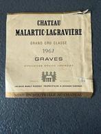 Chateau Malartic-Lagravière 1967 - Grand Cru Classé, Ophalen of Verzenden, Gebruikt, Overige typen