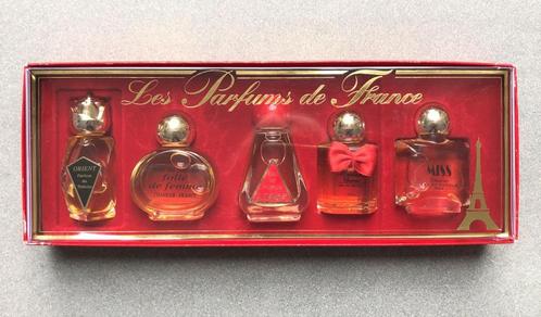 Vintage Parfum set miniatuur - Parfums de France, Verzamelen, Parfumverzamelingen, Nieuw, Miniatuur, Gevuld, Ophalen of Verzenden