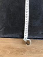 2x Poef Alcantara Stof, Huis en Inrichting, Ophalen, Minder dan 50 cm, Vierkant, Zo goed als nieuw