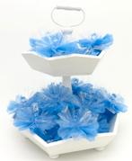 Prachtige witte 2 etage hout display voor o.a. bedankjes., Ophalen of Verzenden, Nieuw, Versiering, Geboorte of Huwelijk