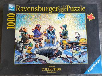 Ravensburger puzzel ijsvissen / Canadian Collection /1000 st
