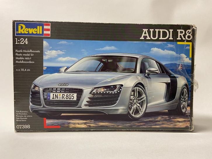 Revell 1:24 Audi R8 (zie beschrijving), Hobby en Vrije tijd, Modelbouw | Auto's en Voertuigen, Gebruikt, Auto, Groter dan 1:32
