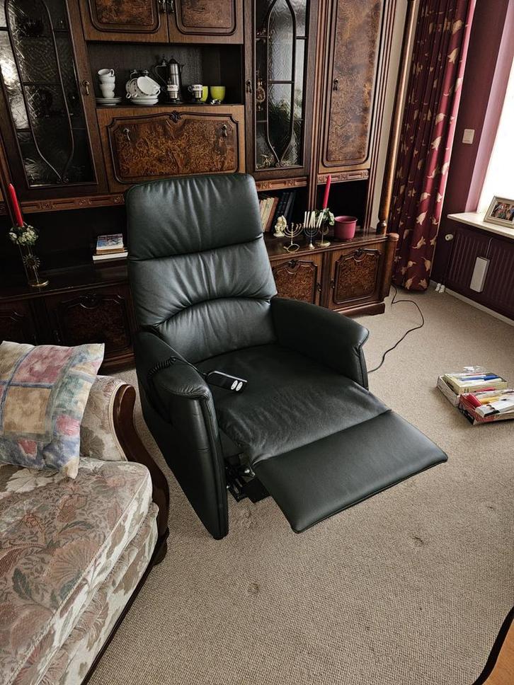 Elektrische Relaxstoel - Comfort en Ontspanning!, Huis en Inrichting, Fauteuils, Gebruikt, Leer, 75 tot 100 cm, Ophalen of Verzenden