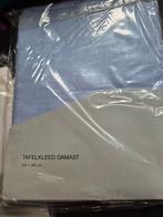 Damast Tafelkleed 135x280 nieuw 3 stuks - Blauw, Roze, Wit, Ophalen, Nieuw, Rechthoek