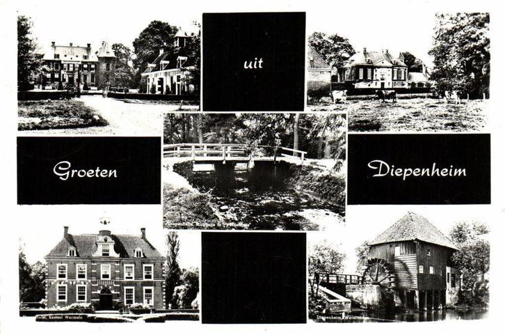 Groeten uit Diepenheim - 5 afb - 1964 gelopen, Verzamelen, Ansichtkaarten | Nederland, Ongelopen, Noord-Brabant, Voor 1920, Ophalen of Verzenden