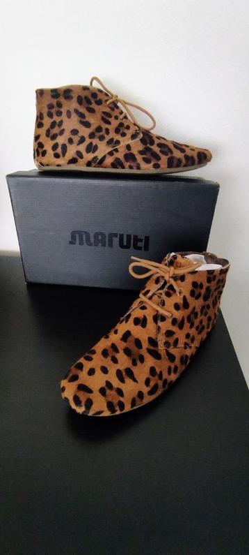 MARUTI ENKELLAARSJES maat 41 bruin luipaard merk schoenen