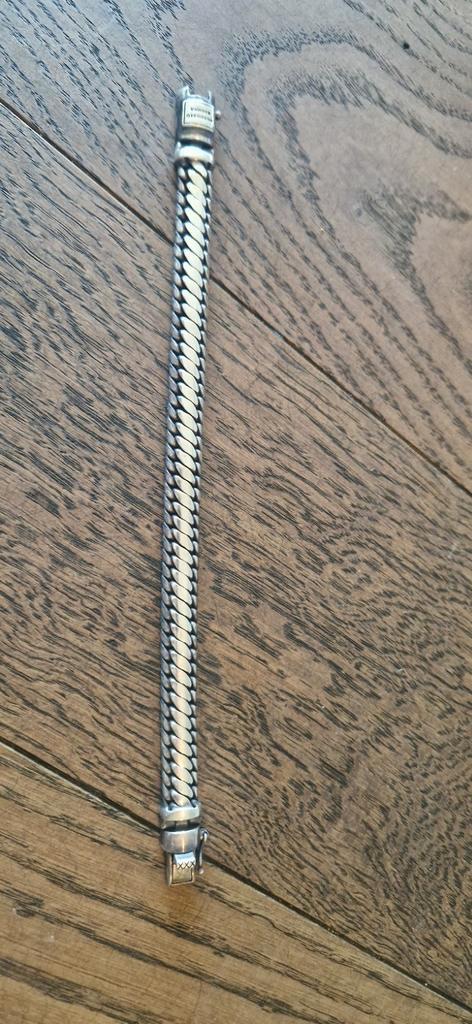 Buddha to Buddha 070 Ben Maat F 1 cm breed 21cm lang, Sieraden, Tassen en Uiterlijk, Armbanden, Zo goed als nieuw, Zilver, Zilver