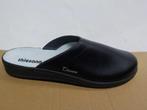 Zwarte leren slippers maat 46 Thiesana, Slippers, Breitenlohestr. 3 D-91301 Forchheim, Zwart, Ophalen of Verzenden