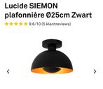 Lucide plafonnière zwart/goud, Ophalen, Zo goed als nieuw, Metaal