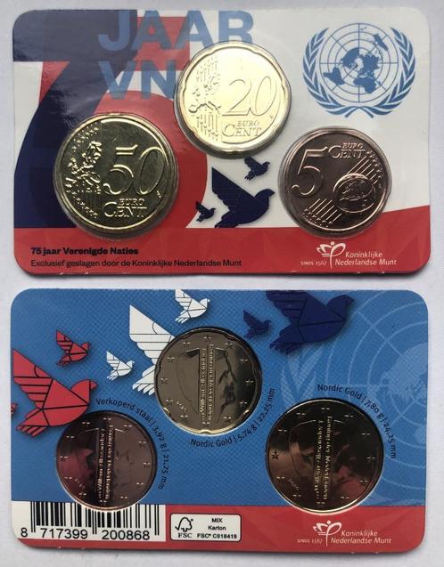 2020 COINCARD 75 JAAR VERENIGDE NATIES *BU*, Postzegels en Munten, Munten | Nederland, Setje, Euro's, Ophalen of Verzenden