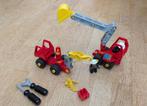 lego duplo Graafmachine en Takelwagen met 2 figuren, Kinderen en Baby's, Ophalen, Zo goed als nieuw, Complete set, Duplo