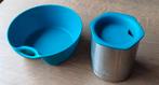 Reis drink/koffie beker en schaaltje Quecha, Ophalen of Verzenden
