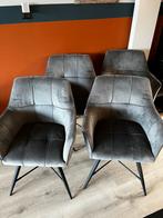 6 eetkamer stoelen, Ophalen, Zo goed als nieuw, Grijs, Vijf, Zes of meer stoelen