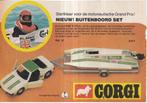 Retro reclame 1977 Corgi Toys Grand Prix met boot, Verzamelen, Retro, Overige typen, Ophalen of Verzenden