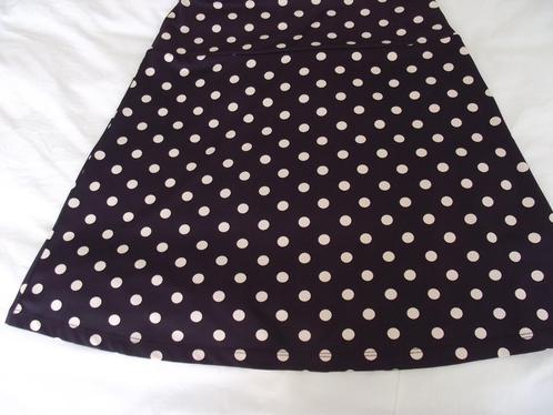 zwart wit stippen rokje King Louie rok lengte  55 cm maat M, Kleding | Dames, Rokken, Gedragen, Maat 38/40 (M), Zwart, Knielengte