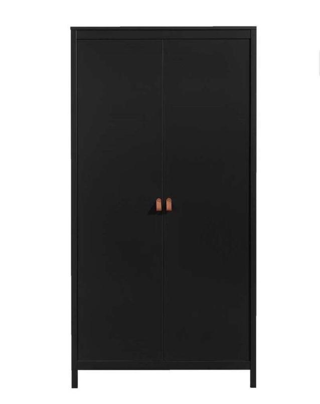 Leen Bakker Kledingkast Zwart - 199x102x58, Huis en Inrichting, Kasten | Kledingkasten, Nieuw, 150 tot 200 cm, 50 tot 75 cm, Ophalen