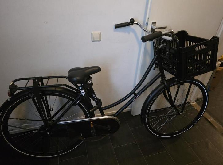 Omafiets zwart (opknapper), Fietsen en Brommers, Fietsen | Dames | Omafietsen, Gebruikt, 50 tot 53 cm, Ophalen