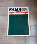 Vintage Samson tabak sigaretten display reclame krijt bord, Ophalen of Verzenden, Gebruikt, Reclamebord