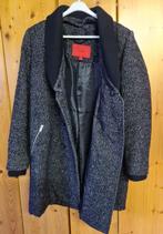 Leuke Mango dames herfst-winterjas, tweed, maat L (40), Maat 38/40 (M), Mango, Zwart, Ophalen of Verzenden