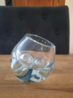 Barbini Murano kristallen glazen bolvaas 10 cm hoog, Ophalen of Verzenden