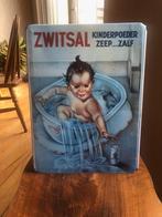 Fraaie ZWITSAL standup bord. Reclamebord van blik., Verzamelen, Ophalen of Verzenden, Gebruikt, Reclamebord