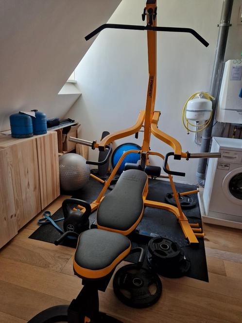 Home gym powertec levergym, Sport en Fitness, Fitnessmaterialen, Zo goed als nieuw, Ophalen