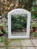 Vintage Deknudt Belgian Silver Rosette Floral Mirror, Antiek en Kunst, Ophalen, Rechthoekig