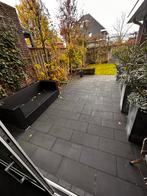 Antraciet grijze tegels 60x30 - ca. 50m2 - Gratis!, Tuin en Terras, Tegels en Klinkers, Ophalen, Gebruikt, 10 m² of meer, Beton