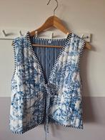 Nieuw! prachtig blauw/wit gilet, vestje maat M!, Maat 38/40 (M), Blauw, Nieuw, Ophalen of Verzenden