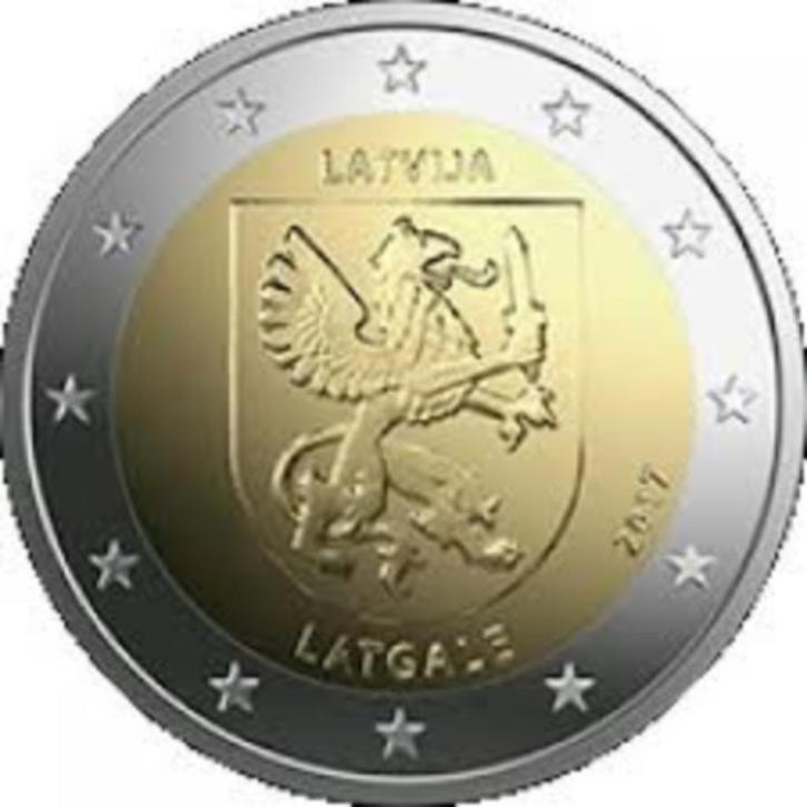 2 Euro Letland 2017 UNC - Latgale, Postzegels en Munten, Munten | Europa | Euromunten, Losse munt, 2 euro, Overige landen, Verzenden