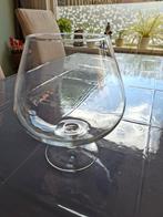 Groot Cognac Glas, Huis en Inrichting, Woonaccessoires | Vazen, Gebruikt, Overige kleuren, Ophalen of Verzenden, Glas