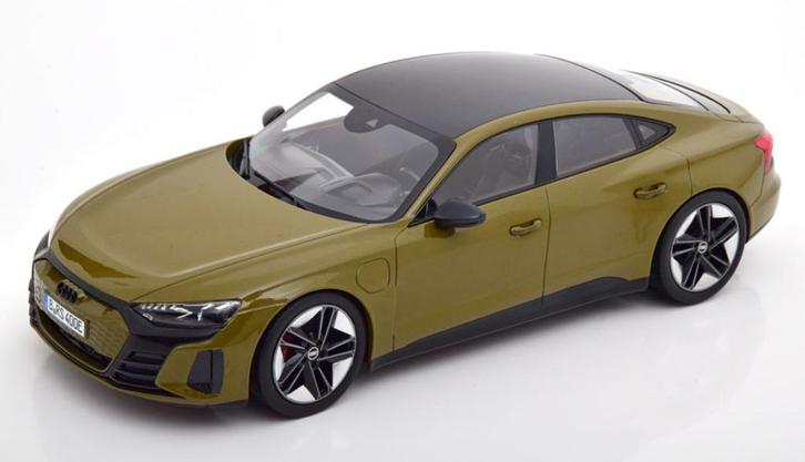 Audi RS e-tron GT 2021 Olijf metallic 1/18 NOREV ref: 188380, Hobby en Vrije tijd, Modelauto's | 1:18, Nieuw, Auto, Norev, Verzenden