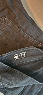 G-Star RAW 3301 Slim Jeans, Zwart, Ophalen of Verzenden, W33 - W34 (confectie 48/50), Gedragen
