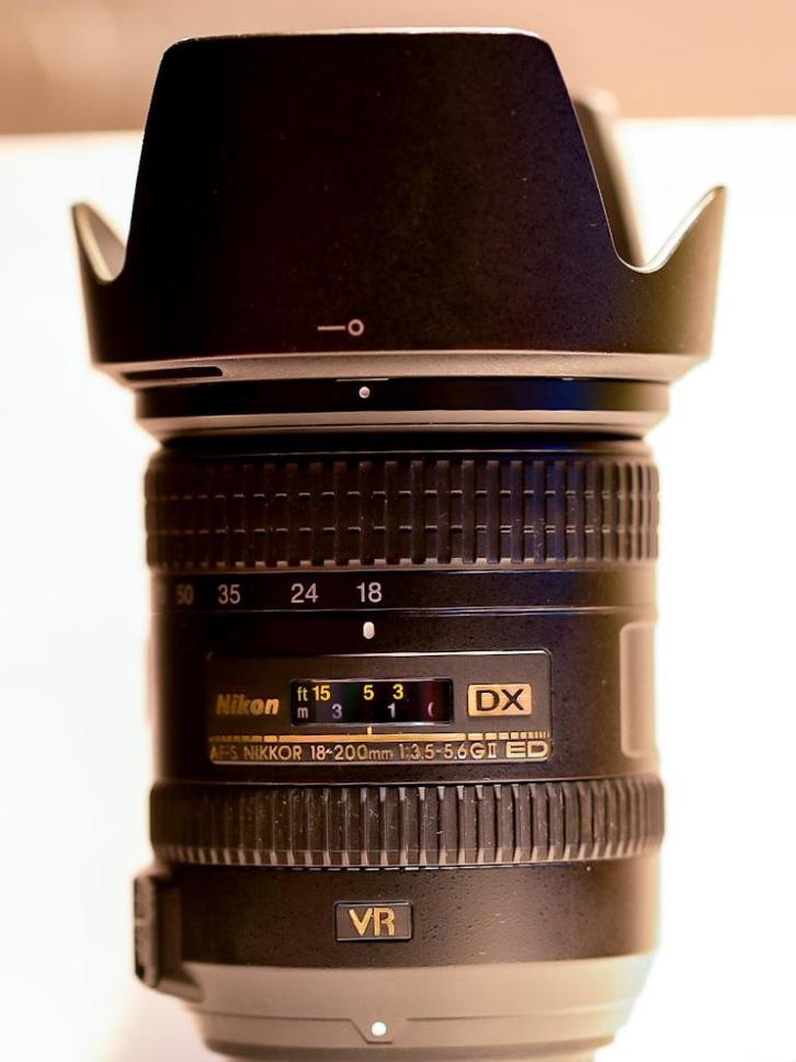 Nikon allround lens 18-200 VR GII, Audio, Tv en Foto, Fotografie | Lenzen en Objectieven, Zo goed als nieuw, Telelens, Zoom, Ophalen