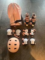 Rollerskates met bijpassende bescherming, helm en opbergtas., Fietsen en Brommers, Steps, Ophalen, Zo goed als nieuw, Gewone step