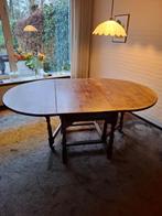 Massief eiken vintage Gate-leg tafel., Huis en Inrichting, Tafels | Eettafels, Ophalen, 100 tot 150 cm, Eikenhout, Vijf personen of meer