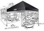Weber pop-up partytent 3x3, Tuin en Terras, Partytenten, Ophalen, Opvouwbaar, Partytent, Minder dan 4 meter