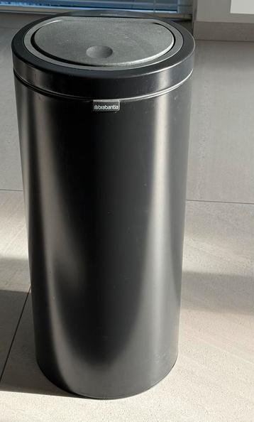 Brabantia Touch Bin 30 liter Prullenbak zwart beschikbaar voor biedingen