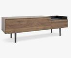 TV-Meubel Yding in walnoot kleur met zwarte accenten, Ophalen, Overige materialen, 100 tot 150 cm, Zo goed als nieuw