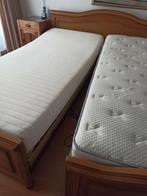 2-pers. deelbaar bed, Ophalen, Bruin, 210 cm, Tweepersoons