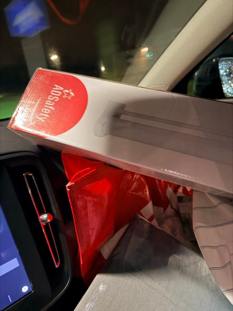 ADSafety Oprolbaar zwart Hekje - Veiligheid voor Kind & Dier, Overige materialen, Oprolhekje, Ophalen of Verzenden, Zo goed als nieuw