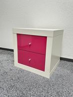 Ikea Nachtkastje - Roze Lades, Ophalen, Gebruikt, Minder dan 45 cm, Minder dan 55 cm
