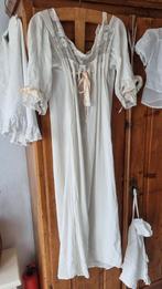 Vintage witte nachtjapon met kant, Ophalen of Verzenden