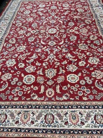 Grote rode vloerkleed met bloemen motief 340x210 cm vandaag beschikbaar voor biedingen