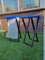2x Inklapbare Afvalzakhouders - Blauw/Zwart, Caravans en Kamperen, Ophalen, Gebruikt