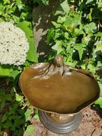 Brons beeld , art nouveau ,bronzen schaal, Ophalen of Verzenden