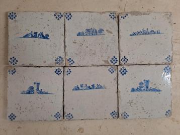 Tegels oud kastelen 6 stuks beschikbaar voor biedingen