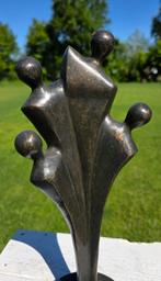 bronzen beeld / abstracte FAMILIE / 4 personen, Tuin en Terras, Tuinbeelden, Nieuw, Info@huisentuindecoratiemarie.nl, Mensenbeeld